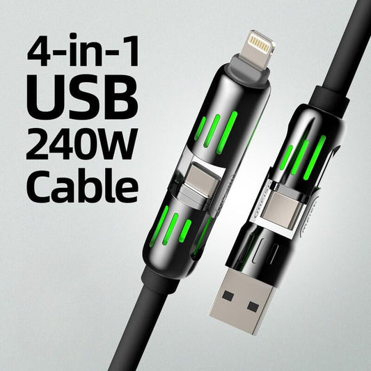 TurboCharge 4-in-1 USB C Cable 240W